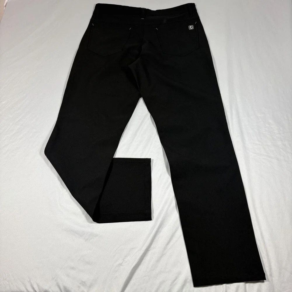 FootJoy Pants Mens 32x32 Black 5 Pocket Performance Golf Athletic Fit Stretch